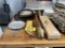 LOT OF ASSORTED PIZZA PANS & UTENSILS