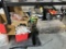 MISC. LOT OF PAINT, SUNDRIES, STEEL WOOL, BUNGEES