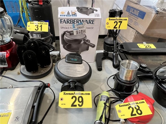 $BID PRICE X 2 - (2) FARBERWARE SINGLE FLIP WAFFLE MAKERS