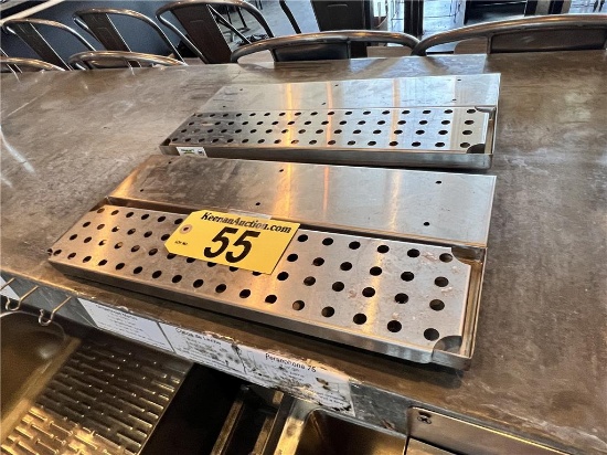 $BID PRICE X 2 - (2) REGENCY 18" STAINLESS STEEL UNDERBAR DRIP TRAYS