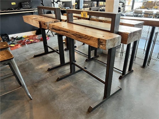 $BID PRICE X 2 - (2) 48"X28"X42"H PUB STYLE TABLES