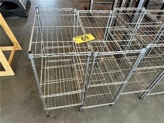 $BID PRICE X 2 - (2) WIRE STORAGE RACKS, 23"X13"X31"H