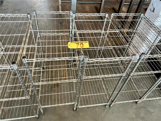 $BID PRICE X 2 - (2) WIRE STORAGE RACKS, 23"X13"X31"H