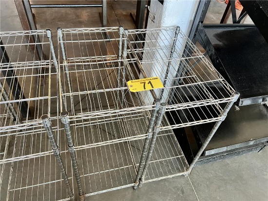 $BID PRICE X 2 - (2) WIRE STORAGE RACKS, 23"X13"X31"H