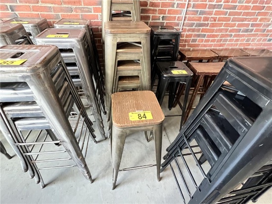 $BID PRICE X 5 - (5) 30" WOOD TOP BAR STOOLS