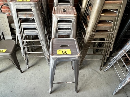 $BID PRICE X 4 - (4) 30" METAL BAR STOOLS