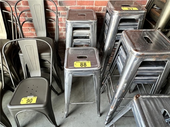 $BID PRICE X 4 - (4) 30" METAL BAR STOOLS