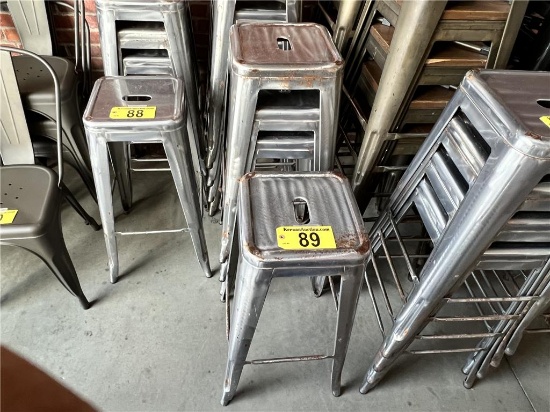 $BID PRICE X 4 - (4) 30" METAL BAR STOOLS