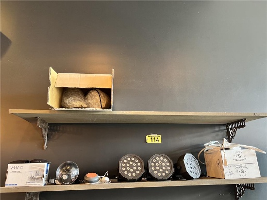 CONTENTS ON 2-SHELVES: ASSORTED PARTY LIGHTS