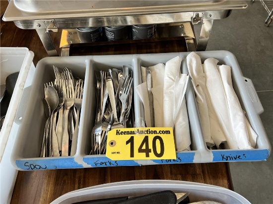RUBBERMAID SILVERWARE CADDY WITH SILVERWARE