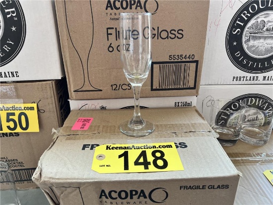 $BID PRICE X 27 - (27) CHAMPAGNE FLUTES, 6OZ.