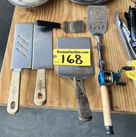 LOT OF 5-ASSORTED SPATULAS