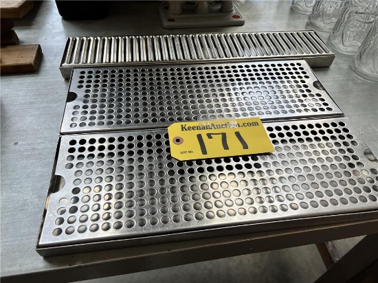 $BID PRICE X 3 - (3) BAR MOUNT DRIP TRAYS