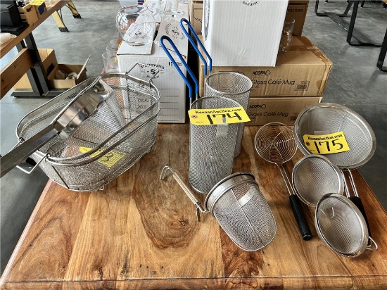 LOT OF 3-ASSORTED STRAINERS