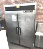 JORDAN 2-DOOR STAINLESS STEEL REFRIGERATOR