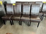 $BID PRICE X 4 - (4) UPHOLSTERED HIGH BACK DINING CHAIRS