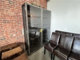 2-DOOR GLASS FRONT DISPLAY CABINET, 5-SHELF