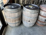 $BID PRICE X 2 - (2) WHISKEY BARRELS