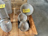 LOT OF 5-ASSORTED STRAINERS