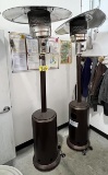 $BID PRICE X 2 - (2) PROPANE PATIO HEATERS, 7'