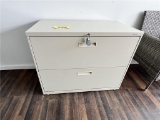 HON 2-DRAWER LATERAL FILE CABINET