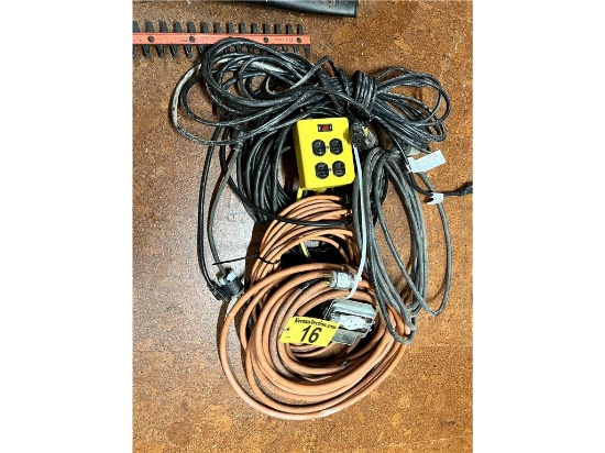 LOT OF 4-ASSORTED EXTENSION CORDS
