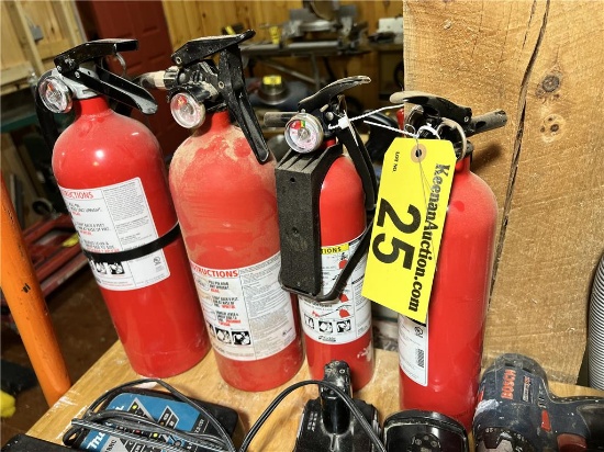 (4) ASSORTED FIRE EXTINGUISHERS
