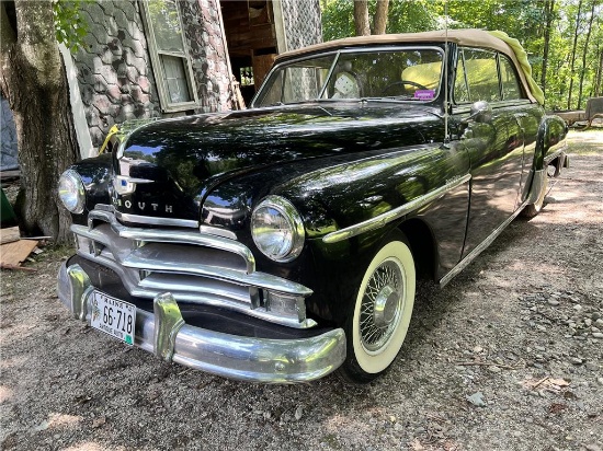 1950 PLYMOUTH SPECIAL DELUXE CONVERTIBLE, 6-CYL., 137,065 MILES, VIN: 12555211, WITH SPARE PARTS