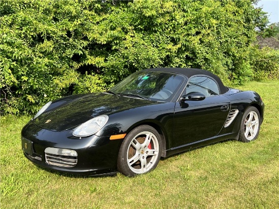 2006 PORSCHE BOXSTER S BLACK, BOSE STEREO, CAR COVER, 98,772 MILES, VIN: WP0CB29886S730280