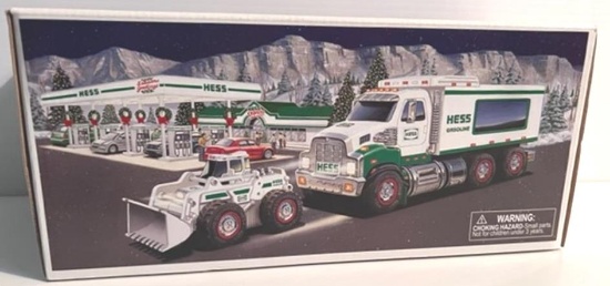 2008 HESS TOY TRUCK AND FRONT LOADER