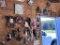 CONTENTS ON WALL: AUTOMOTIVE PARTS, LICENSE PLATES, MISC.