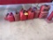LOT OF 7-ASSORTED FUEL CANS