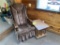 GLIDER ROCKER W/ SIDE TABLE