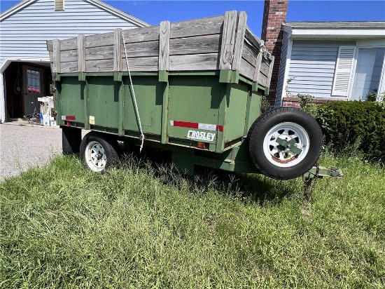 1999 CROSLEY S/A DUMP TRAILER, 5'X8', S/N: CTL5815K7XS010644