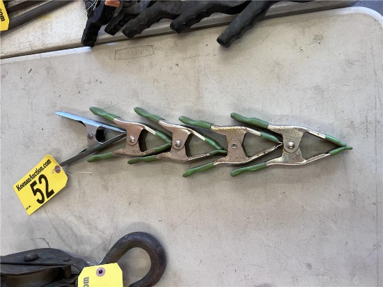 LOT OF 5-HAND CLAMPS
