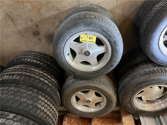 SET OF (4) ULTRA ALUMINUM RIMS: (2) 205/65R15, (2) 245/60R15