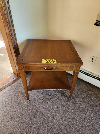 24" X 24" SIDE TABLE WITH LOWER SHELF