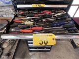 CONTENTS OF 1-DRAWER: ASSORTED SCREW DRIVERS, HEX WRENCHES
