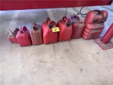 LOT OF 7-ASSORTED FUEL CANS