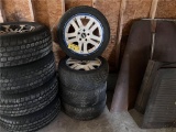 SET OF (4) NANKANG SPORT NS-1 235/45R17 TIRES ON MUSTANG WHITE RIMS