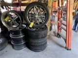 SET OF (4) LAUFENN 245/40ZR18 TIRES ON LEXANI RIMS
