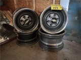 SET OF (4) CHEVROLET 6-LUG RALLY WHEELS