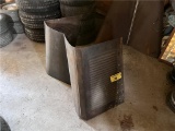 LOT OF 2-ANTIQUE CAR HOODS