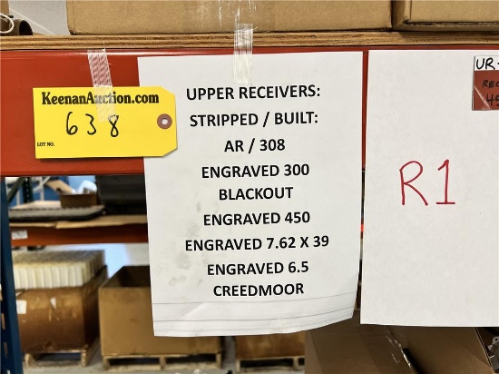 LOT RACK 1: UPPER RECEIVERS: $23,477 AT COST