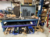 LOT: CONTENTS ON BENCH & PARTS RACK, GUN CASE