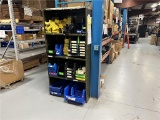 LOT: 2-METAL PARTS SHELF UNITS, W/ PLASTIC PARTS BINS