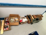 LOT: ASSORTED MISS FIRES, NEW AMERICAN 308 CASINGS, USED BRASS FROM TEST ROOM, 14-ASSORTED MAGAZINES