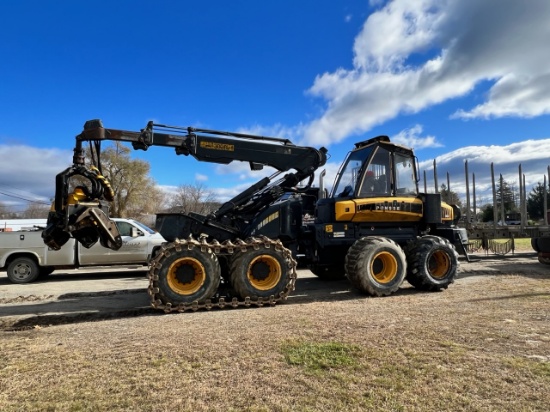 (WATCH VIDEO) 2014 PONSSE ERGO 8-WHEELED HARVESTER, H-7 HEAD, 15,663 HOURS, S/N: 02300607