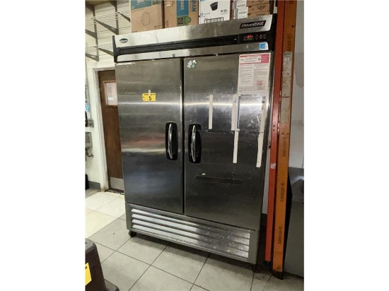 NORLAKE ADVANTEDGE F49-S 2-DOOR COMMERCIAL REACH-IN FREEZER, STAINLESS STEEL