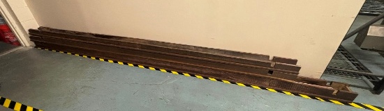 LOT: 3-STAINED WOODEN DIVIDERS